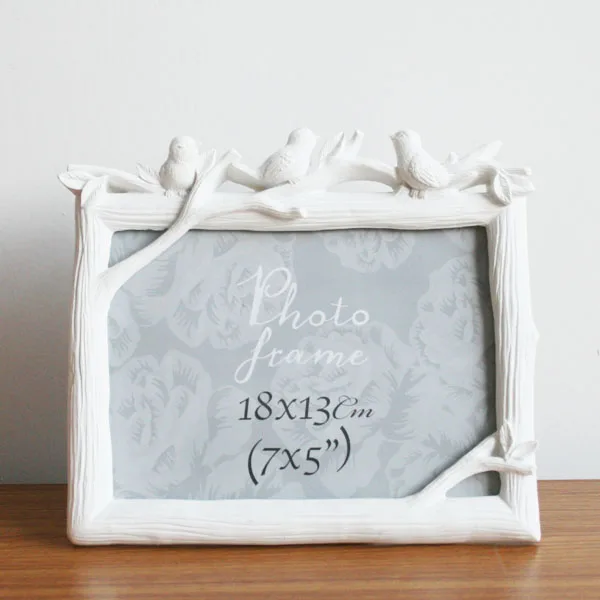 Белая Птица Ветке дерева Home Decor Фоторамка Кадров Смола 5 ''x 7'' | Дом и сад