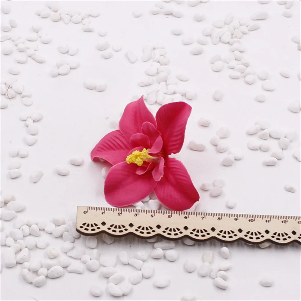 5 шт./лот 8 см Искусственный шелк имитация лилии розы семья Свадебные ножницы