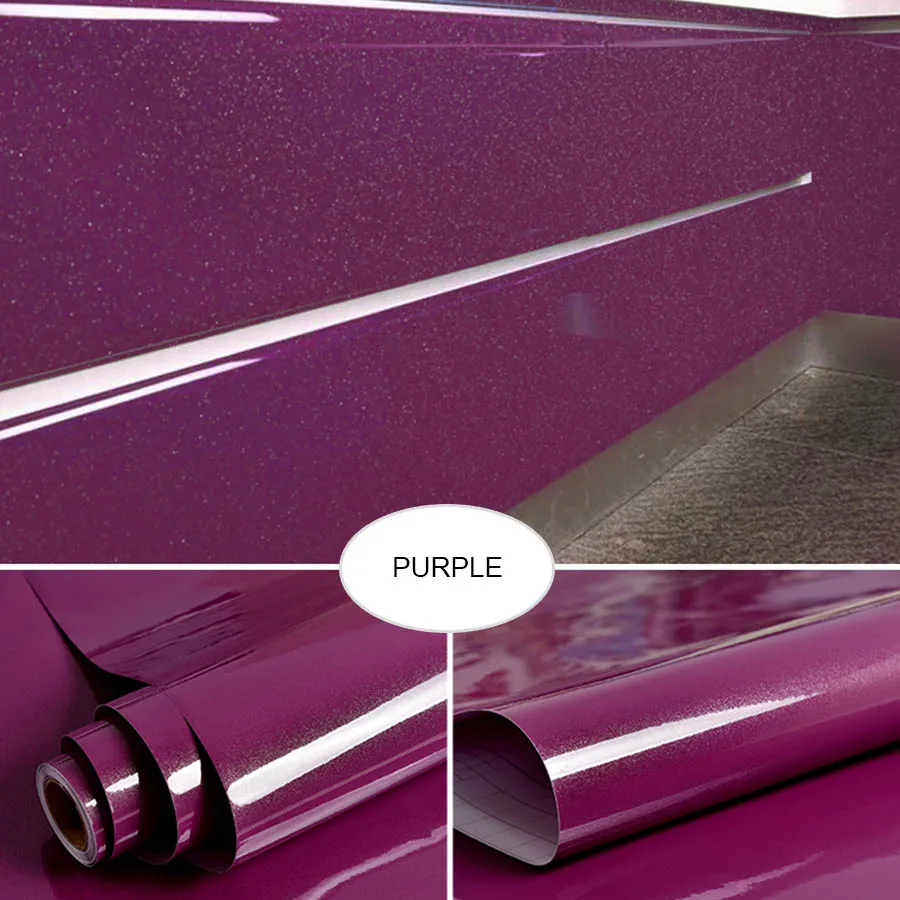 Purple Мебель отремонтированный стикер s кухня масло стены стикеры домашний шкаф фрески шкаф стол водонепроницаемый обои самоклеющиеся - Цвет: Purple
