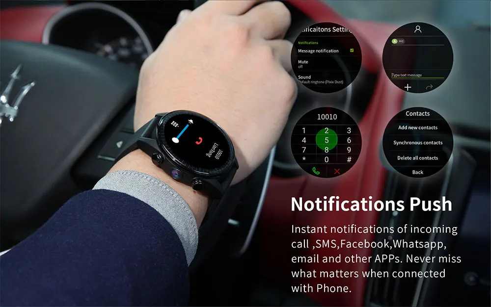 Kingwear 4G bluetooth Смарт часы KC05 поддержка gps 4G SIM частота сердечных сокращений Водонепроницаемый Шагомер ips lcd круглый экран умные часы