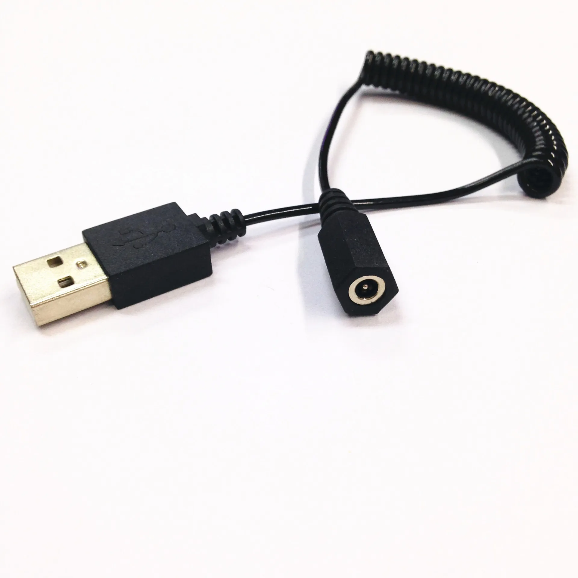 Спиральный пружинный Кабель с разъемом питания USB A папа на постоянный ток 3 5 мм x 1