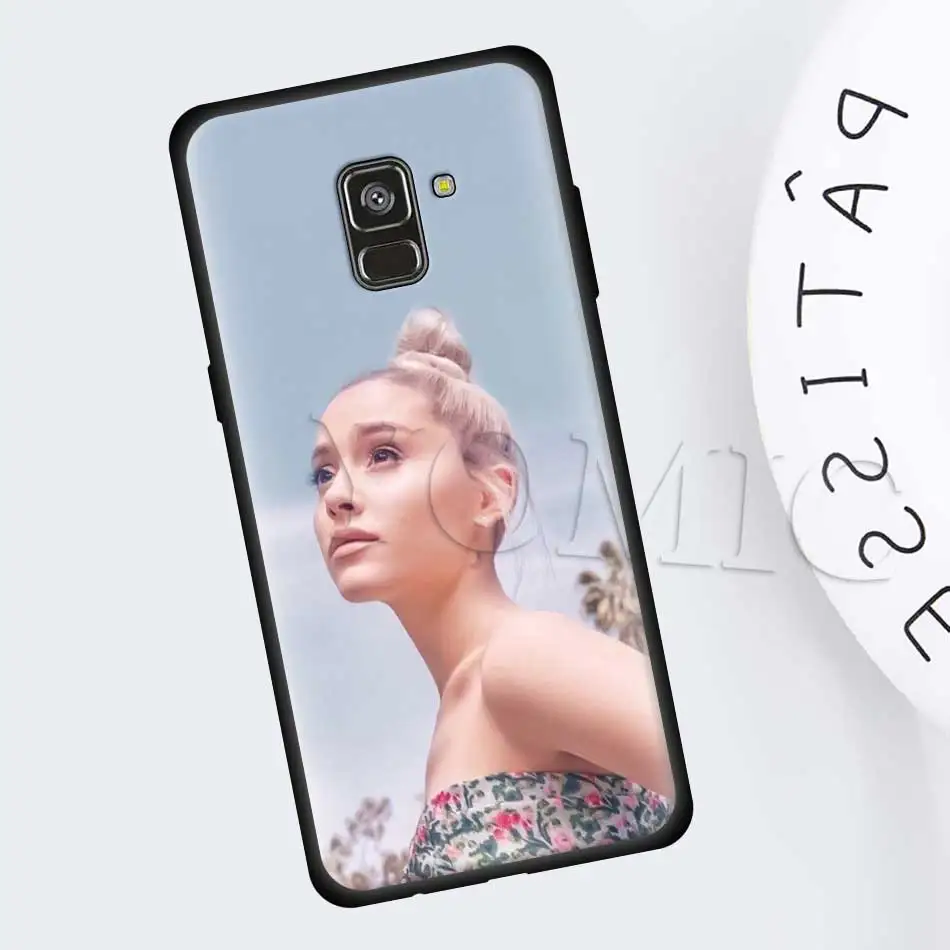 Певица Ариана Гранде силиконовый мягкий чехол для samsung Galaxy A50 A40 A70 A30 A20 A80 A6 A7 A8 плюс A9 черный чехол Coque