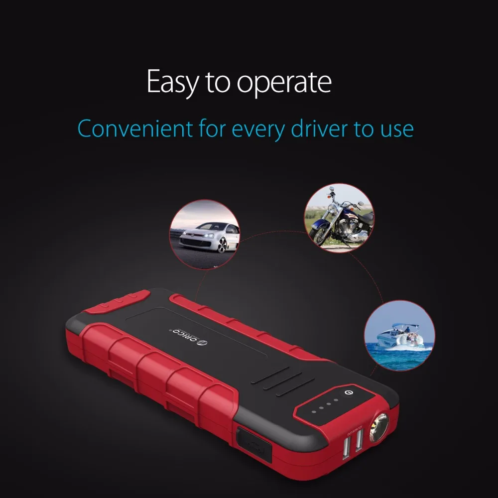 ORICO CS3 18000mAh Power Bank Многофункциональный QC3.0 внешний аккумулятор для автомобиля