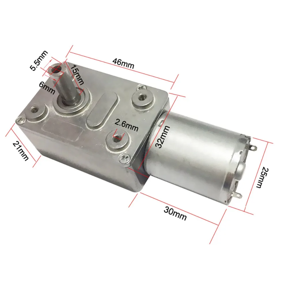 Электродвигатель постоянного тока Bringsmart 12 24 В 6 210 об./мин.|reduction box|dc worm gear motorworm motor |