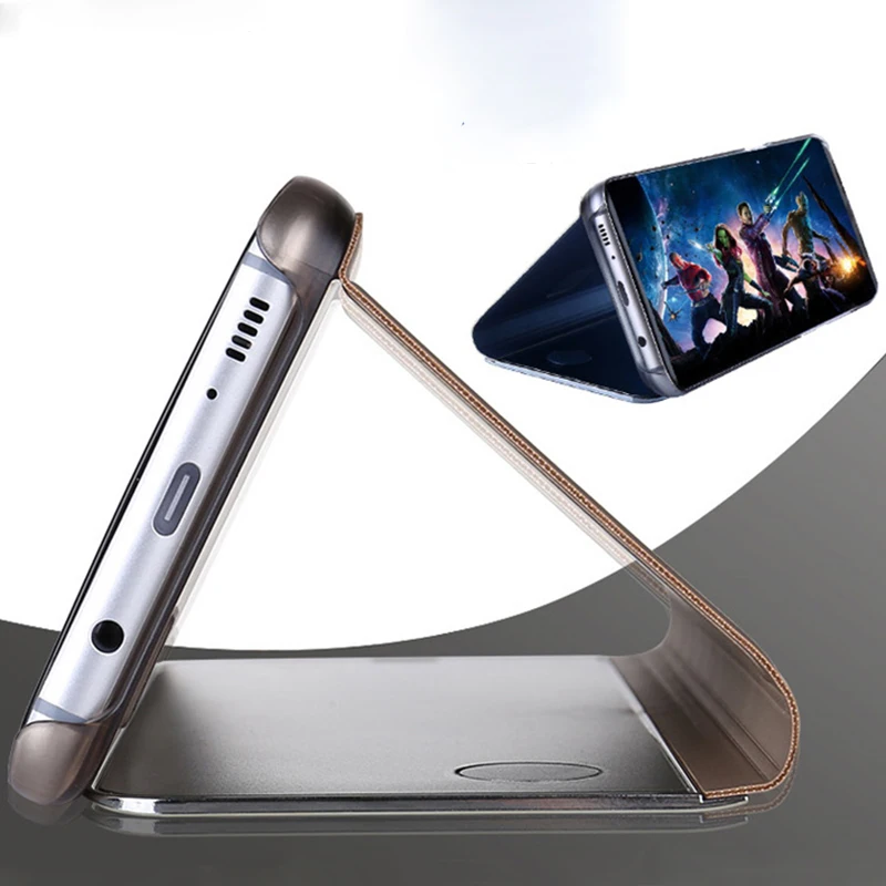 Зеркальный флип-чехол для samsung Galaxy J2 Prime SM-G532 Clear View 360 Полный Чехол для samsung Galaxy Grand Prime G530H сматр крышка