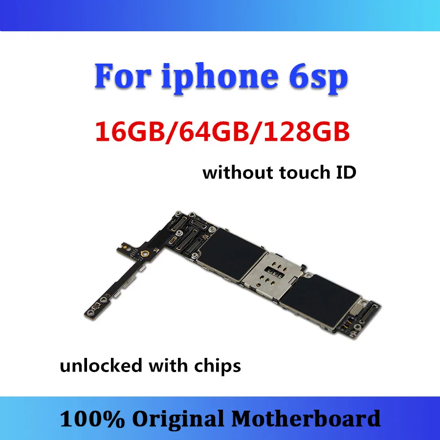 Разблокированная материнская плата для iphone 6s с сенсорным ID, оригинальная материнская плата 16 Гб/32 ГБ/64 Гб/128 ГБ, черная/белая/Золотая/Розовая материнская плата IOS