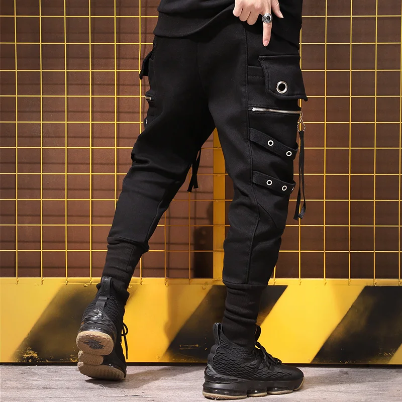 Хип хоп осень и зима бархатные утолщенные высокая уличная волна мужские уличные