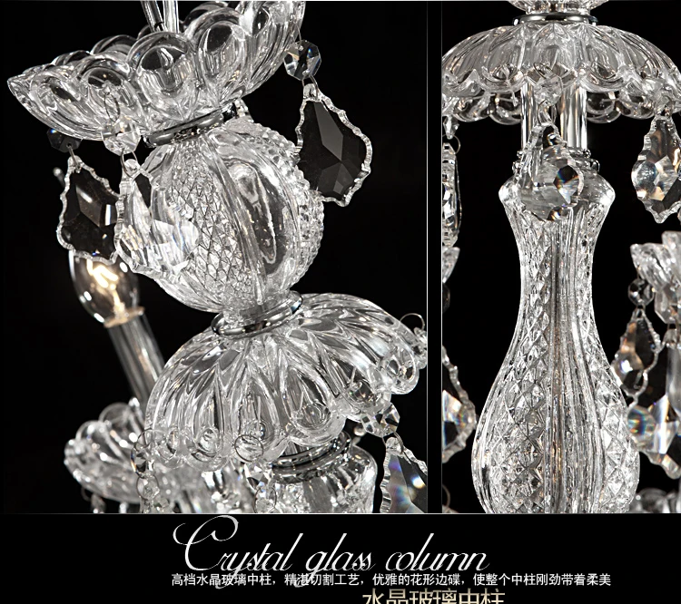 15 хрустальная люстра фары богемной жизни- номер современный прозрачное стекло