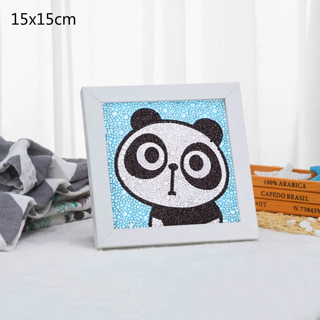 panda 5D DIY Полная Алмазная Картина милые животные алмаз особенной формы вышивка динозавр собака слон для детей игрушка для декорации дома - Цвет: panda