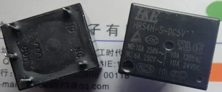 HRS4H-S-DC5V-C 5VDC 10A 250VAC HKE DIP5 T73 HUIGANG реле 1 от C, новое и оригинальное