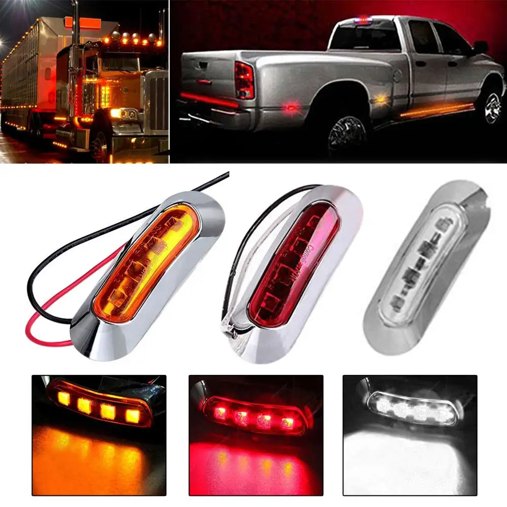 10 шт. габаритные огни 30 в 4 светодиода|light car|light ledlight led light |