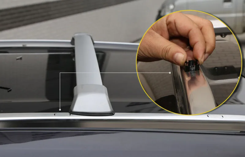 Новое поступление 4 шт багажник на крышу+ перекладина для Honda HR-V HRV X-RV Vezel-, может загружаться 96 кг, утолщенный алюминиевый сплав