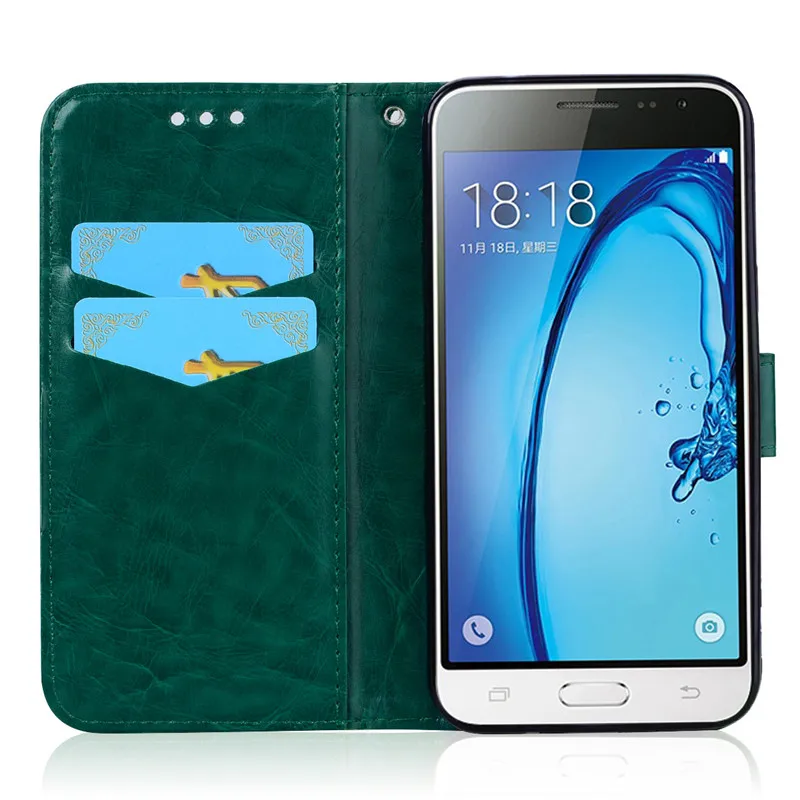 Чехол для телефона Samsung Galaxy J3 J320F, силиконовый чехол-бампер для Samsung J3 6, кожаный флип-чехол для Samsung J3
