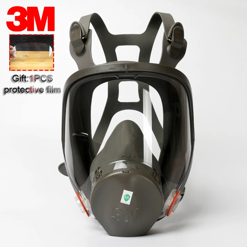1PCS mask 3 м 6800 респиратор, противогаз, абсолютно новая аэрозольная краска, промышленное загрязнение, токсичный газ, полная маска, пузырчатая колонка, Транспортировочная защитная маска - Цвет: 1PCS mask