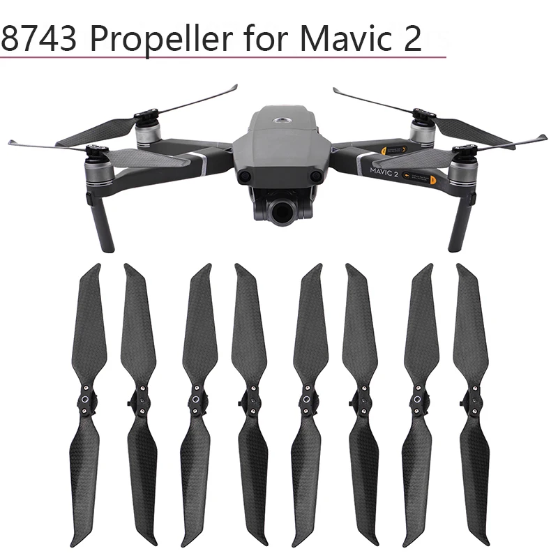 8 шт. 8743 углеродное волокно складные пропеллеры для самолета пропеллер DJI Mavic 2 Drone