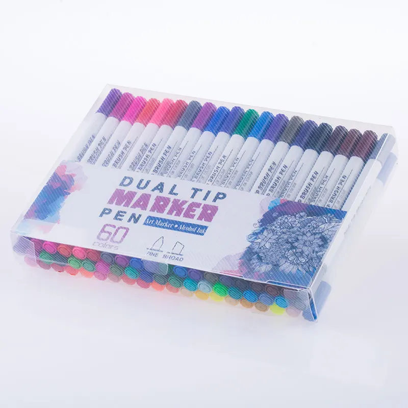 Двойной кончик эскиза производитель цветной двойной линии ручка писателя манга