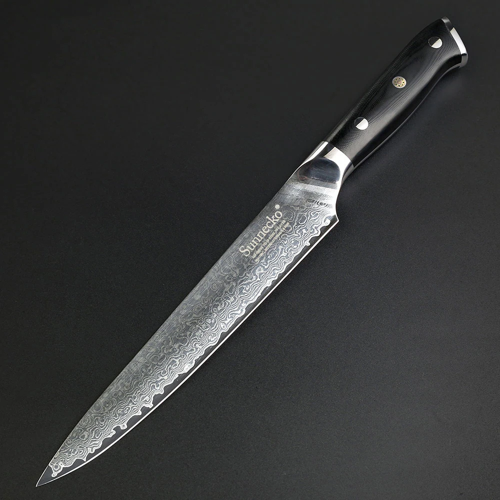 Слайсер для сашими ножей SUNNECKO 8 дюймов японский нож VG10 стальное острое лезвие
