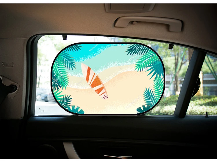 3 шт. летние пляжные кокосовой пальмы гардины стайлинга автомобилей