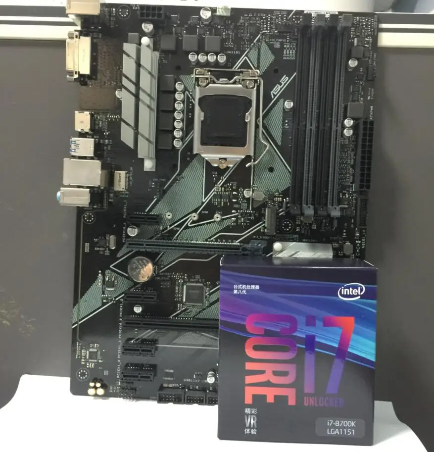 Материнская плата Asus PRIME Z370 P для рабочего стола материнской платы LGA 1151 с I7 8700 K 8700K