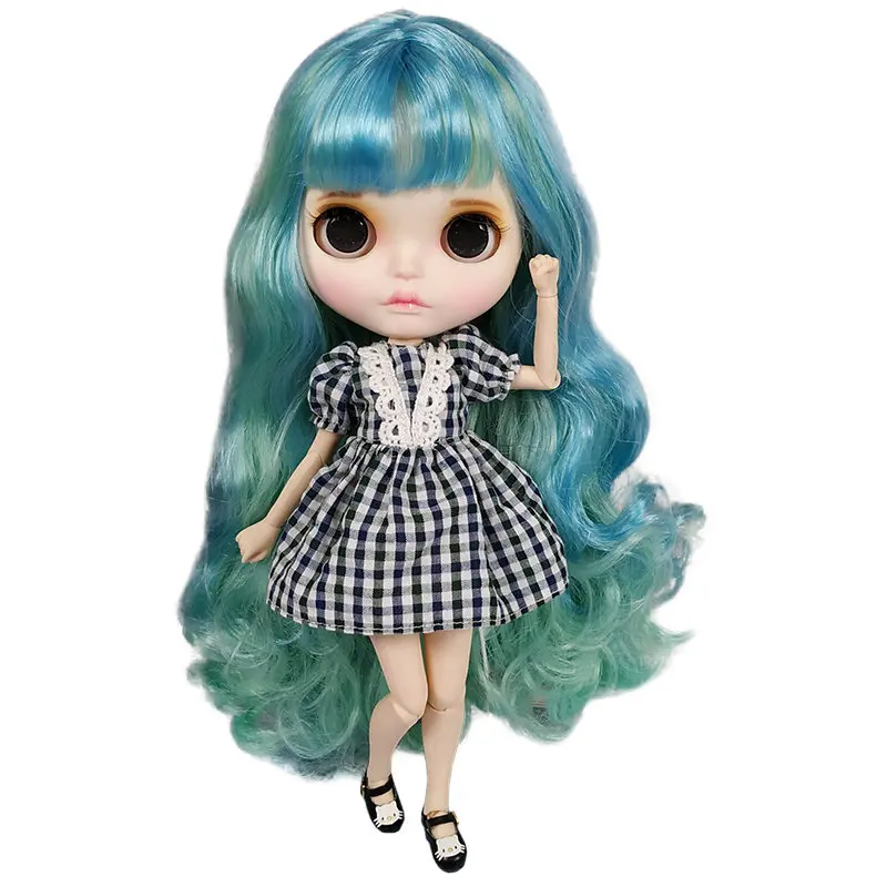 Хорошая цена Blyth кукла BJD индивидуальные матовые лицо может изменить макияж и