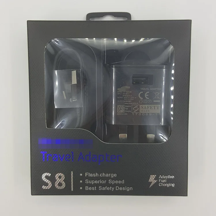 Быстрая зарядка 9 V 1.67A Быстрый Зарядное устройство Великобритания plug + Тип C