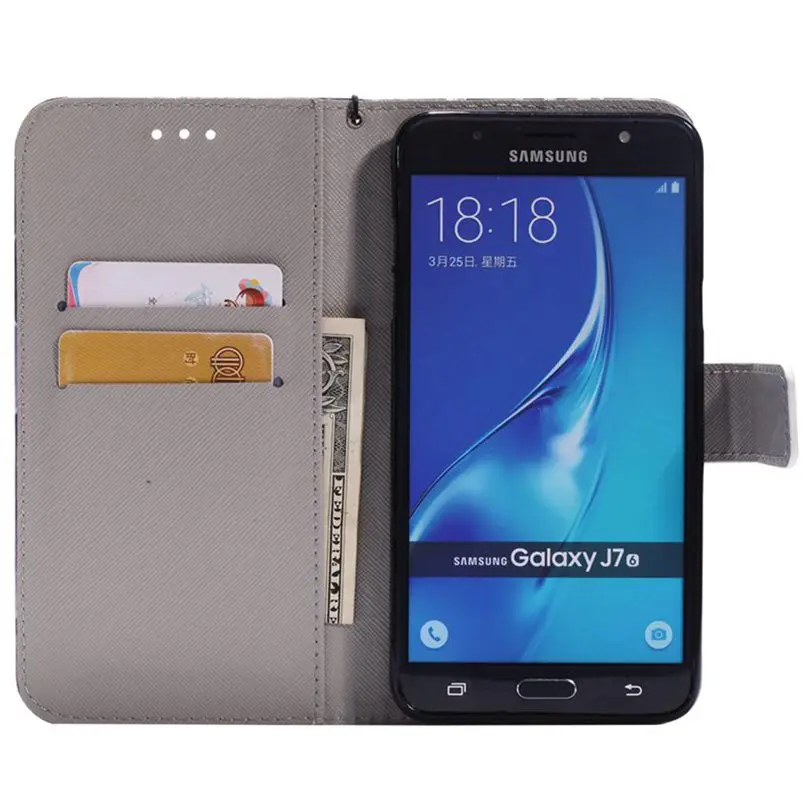 Модный Роскошный кожаный чехол для Samsung Galaxy J3 J5 J7 2016 J310 J510 J710 кошелек флип