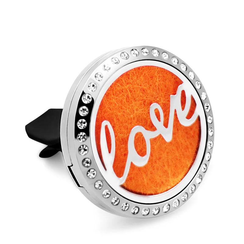 Яркий освежитель воздуха в форме сердца с клипсой для вентиляционного отверстия