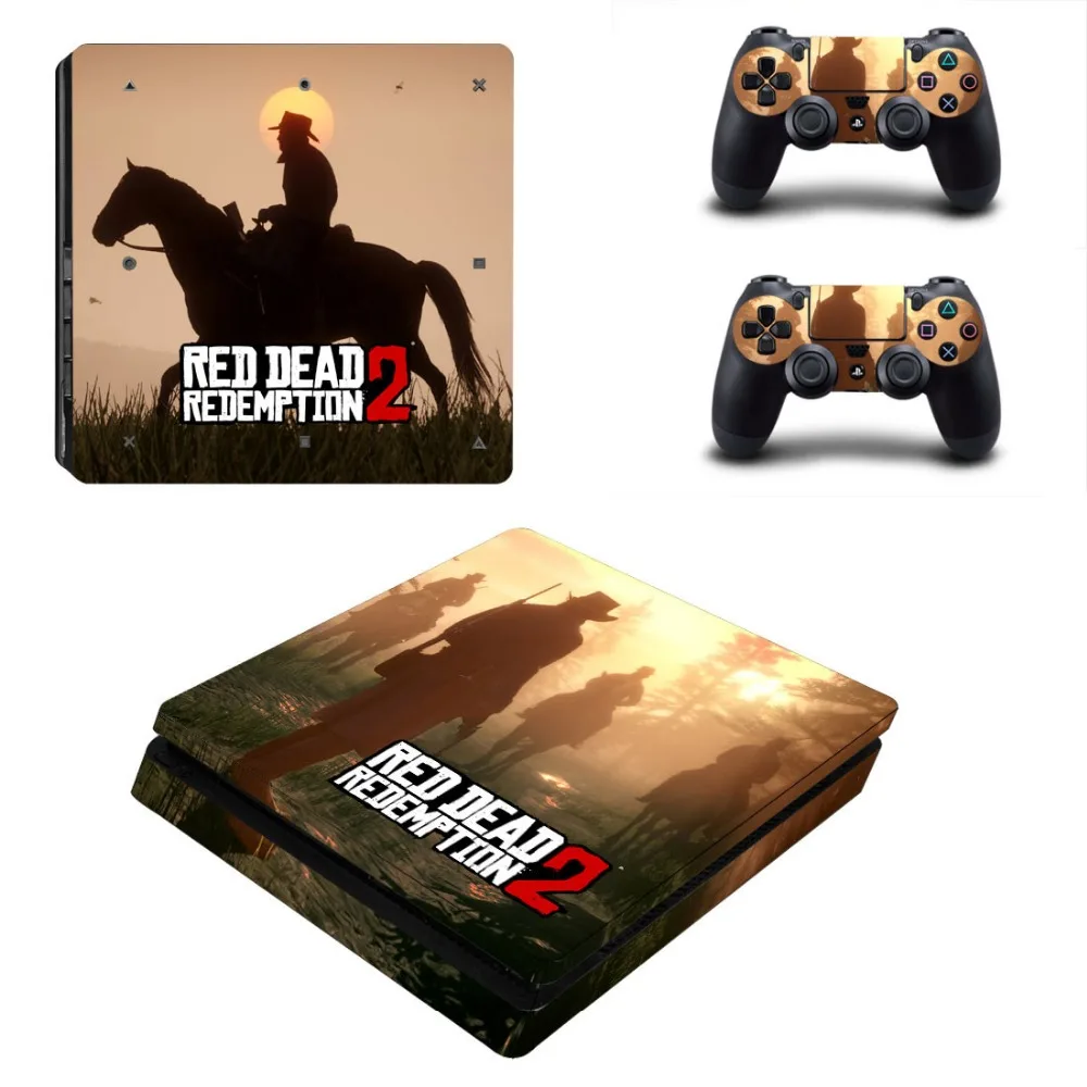 Новое поступление Red Dead Redemption 2 PS4 тонкий кожи Стикеры для sony Игровые приставки 4 Slim консоли контроллер PS4 Стикеры s наклейка
