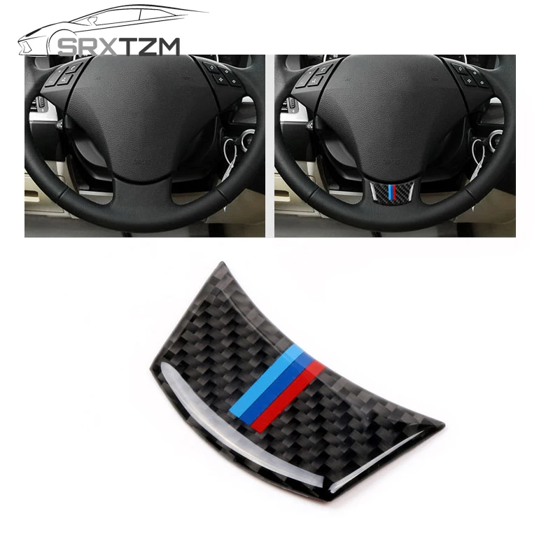 SRXTZM новая наклейка на руль из углеродного волокна M полоса эмблема 3D автомобиль