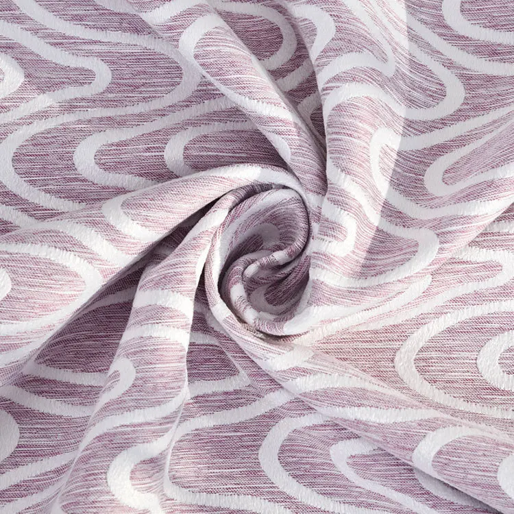 

European and American style bamboo cotton jacquard shading for living room bedroom window treatments