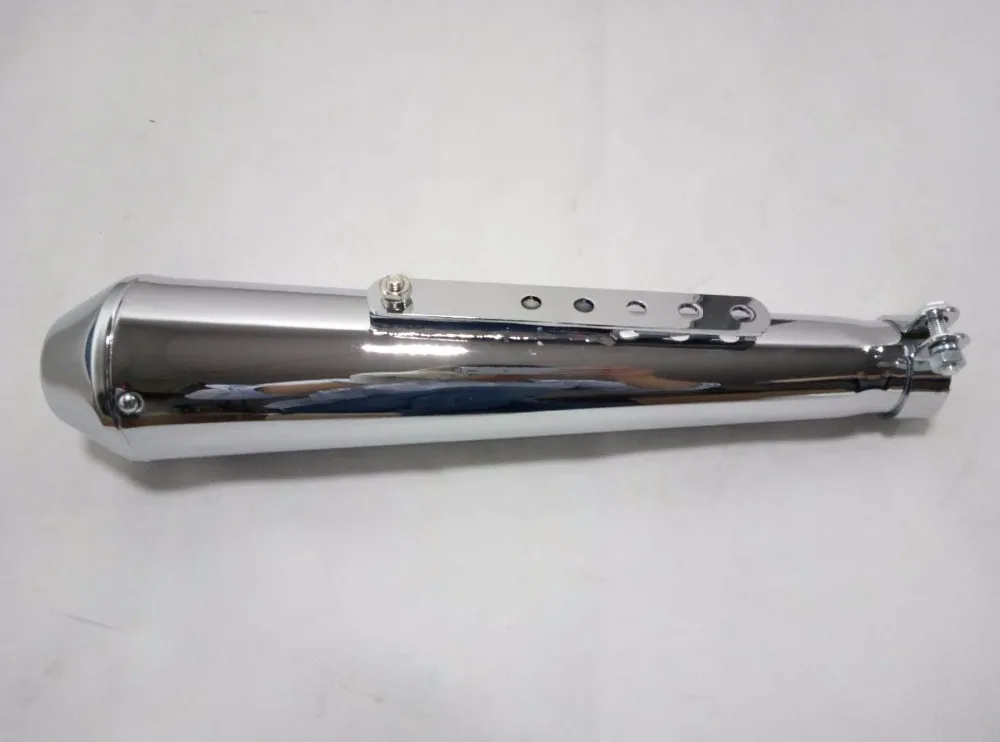 Черный хром CG125 WY125 мотоциклетный глушитель выхлопной трубы