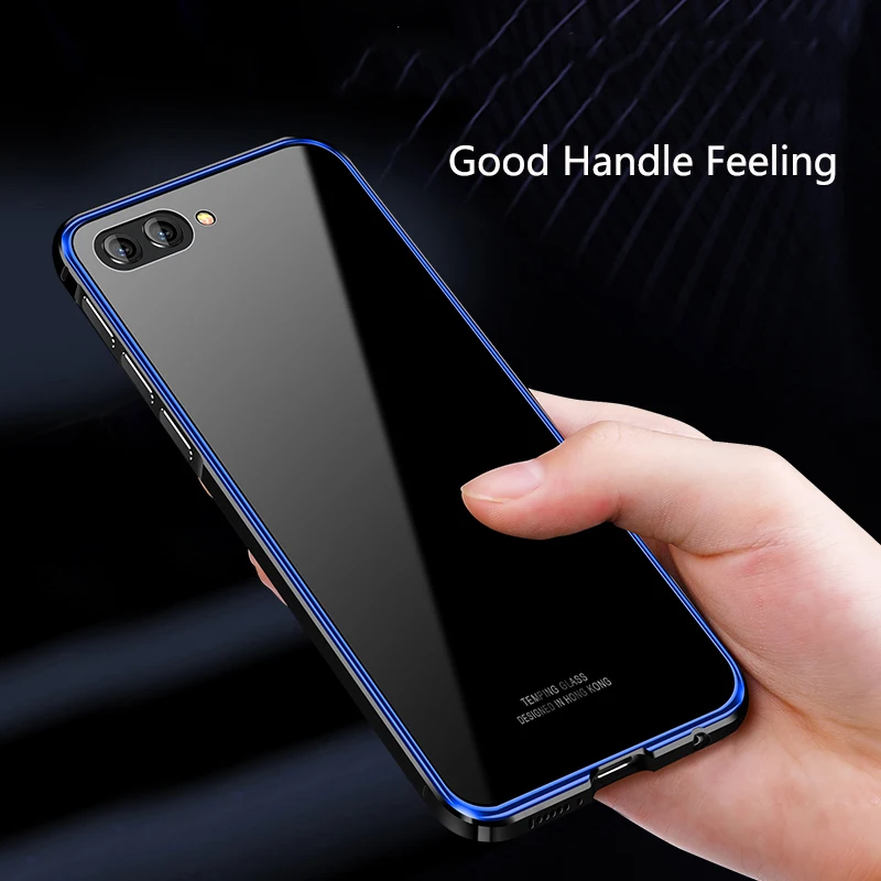 Для huawei Honor View 10 Чехол 9H закаленное стекло задняя зеркальная крышка чехол для V10