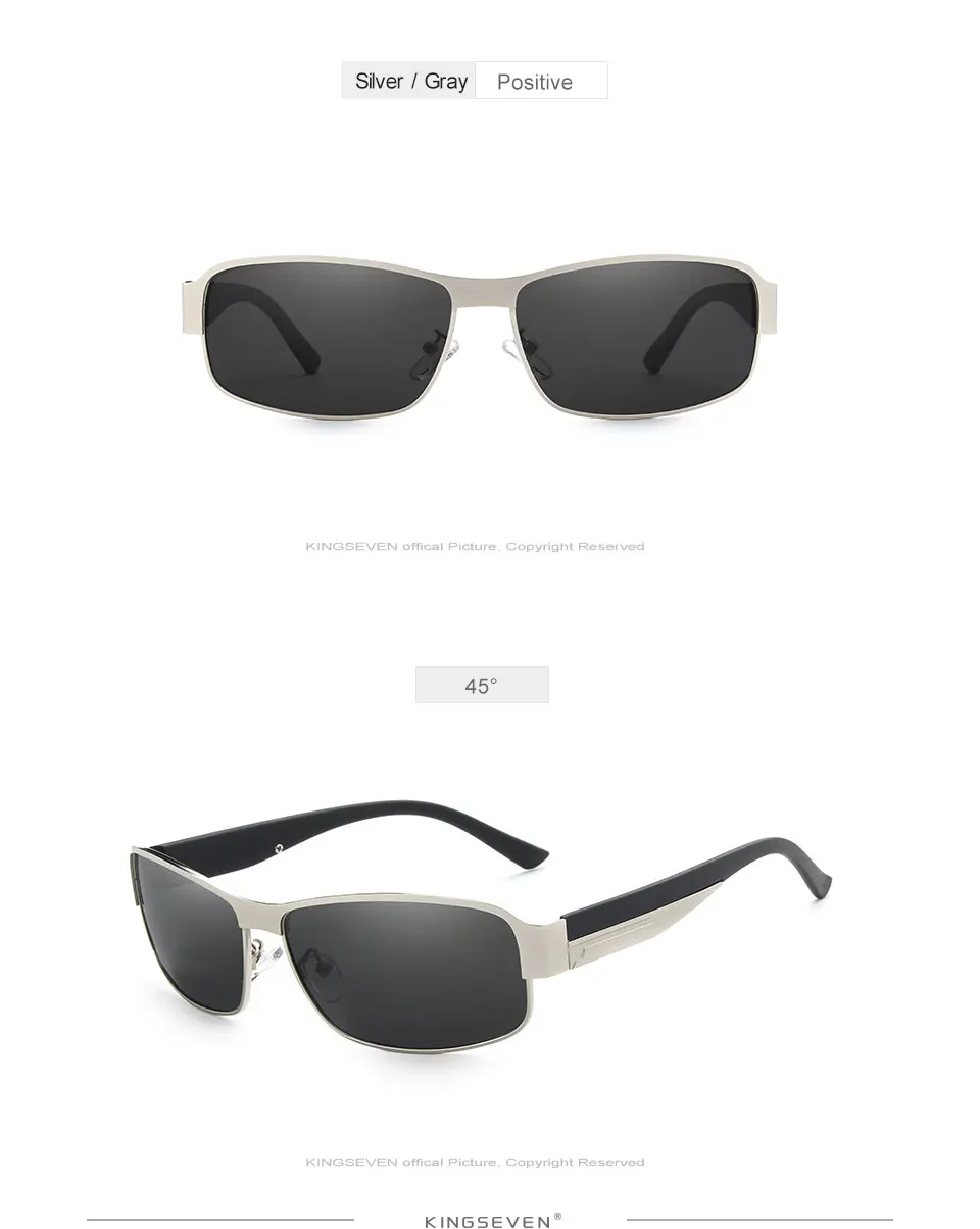 KINGSEVEN Fashion Sunglasses Men Driving Sun Glasses For Men Brand Design High Quality Eyewear Male