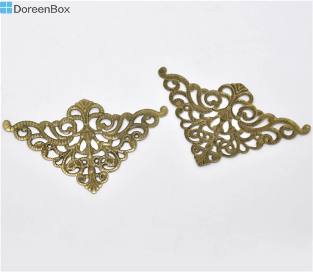 

Филигранные треугольные соединители Doreen Box, 30 бронзовых тонов (B13808)