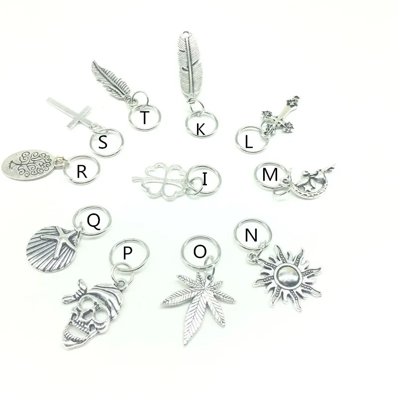 5 шт./набор, серебряные бусины для волос