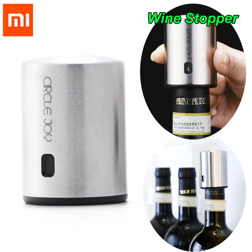 Xiaomi Mijia Circle Joy умная винная пробка из нержавеющей стали с вакуумной памятью винные