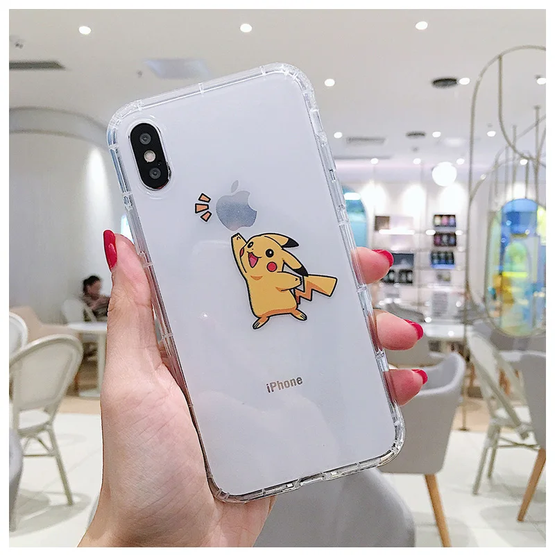 Прозрачный чехол для iPhone 8 7 6 S Plus X 10 XR XS XSMax из мягкого ТПУ |