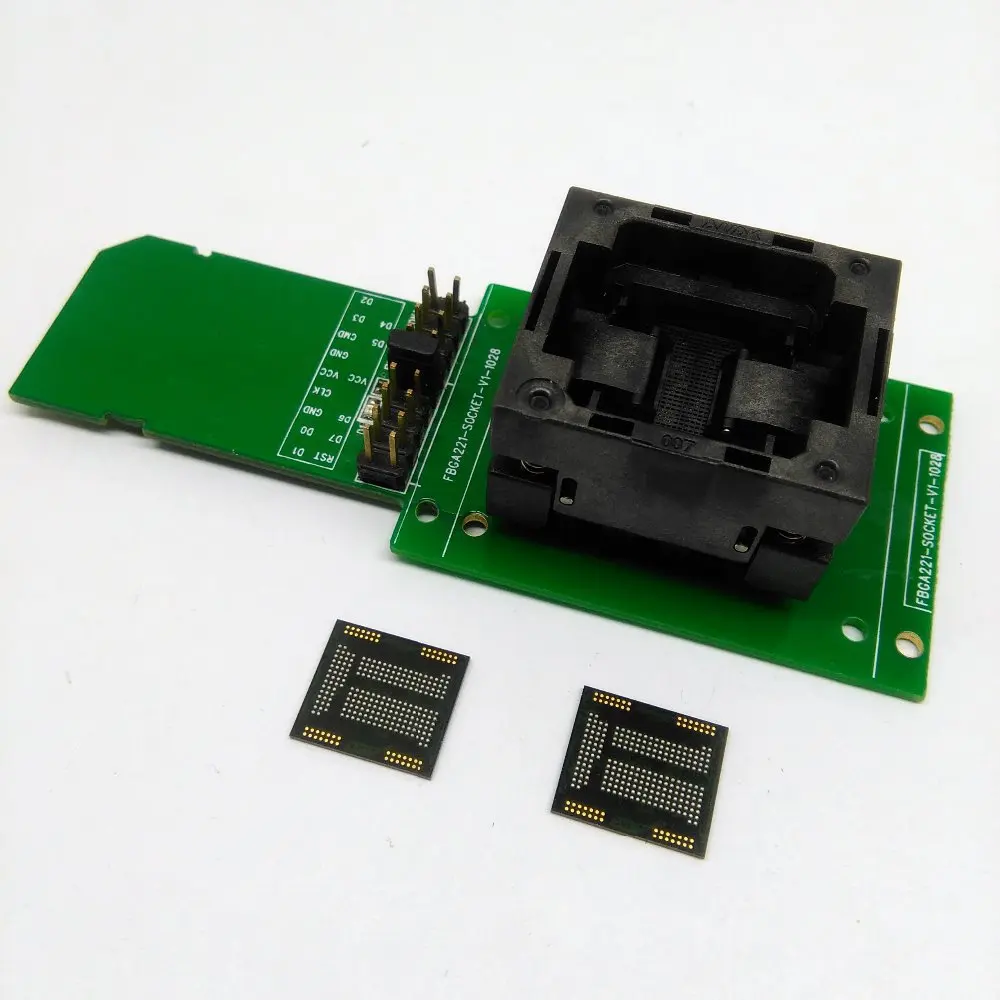 EMCP разъем для SD BGA 221 тестирования открытая верхняя структура eMCP программист nand