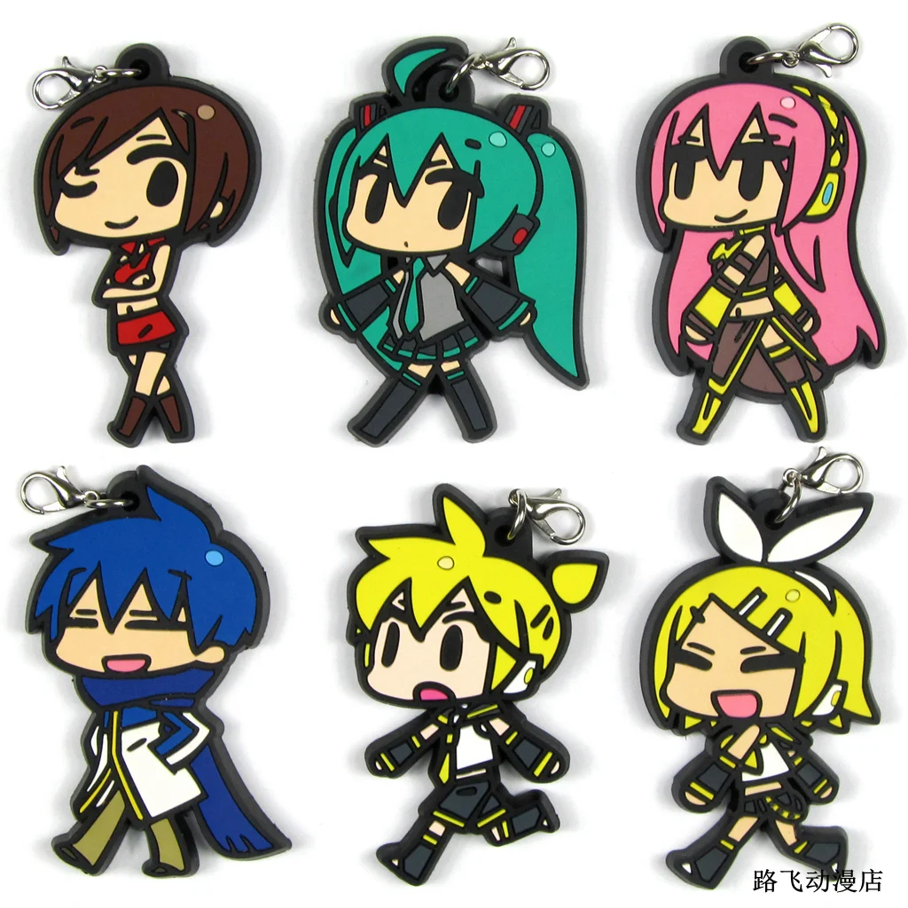 Фигурка аниме модель Luka KAITO Len Meiko резиновый брелок кулон рождественские игрушки