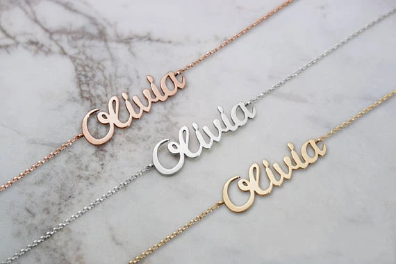 Пользовательский именной браслет для женщин из нержавеющей стали Pulsera персонализированные ювелирные изделия мужские золотые браслеты Рождественский подарок для лучшего друга
