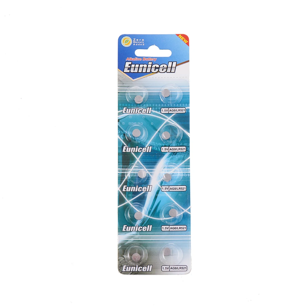 10 шт. AG0 LR69 LR521 379A SR521SW D379 V379 SR63 SG0 SR521 1,55 V щелочные батареи таблеточного батарейки-таблетки Батарея для мобильного часо-игрушки