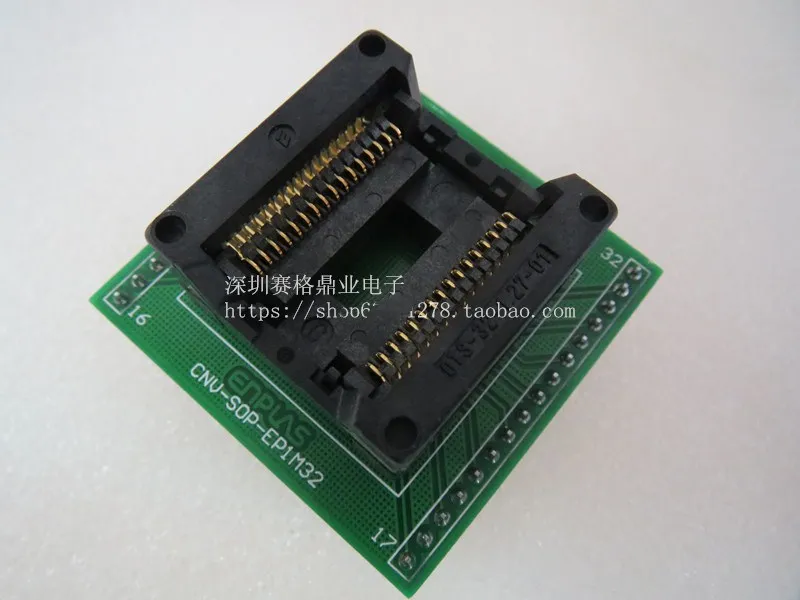 Тестовое гнездо для программирования SOP32/DIP SOP32 OTS-32-1.27-01A IC
