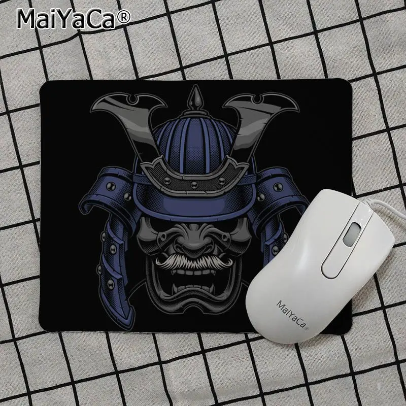 No Lock Edge25x29cm Maiyaca персонализированные крутые модные Самурайские маски 2 силиконовый коврик для мыши игровой Гладкий коврик для письма настольные компьютеры мат игровой коврик для мыши - Цвет: No Lock Edge25x29cm