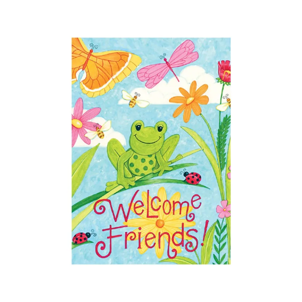 Приветствуем летний Садовый флаг разработанный с двухсторонними декоративными