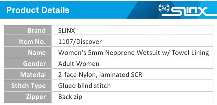 Slinx 5 мм для женщин подводное погружение мокрый костюм с длинным рукавом неопрена подкладка из флиса теплый гидрокостюм для зимы сёрфинг