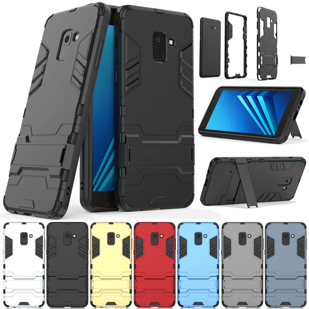 2In1 из мягкого ТПУ и жесткого ПК роботофон чехол-книжка с откидной подставкой