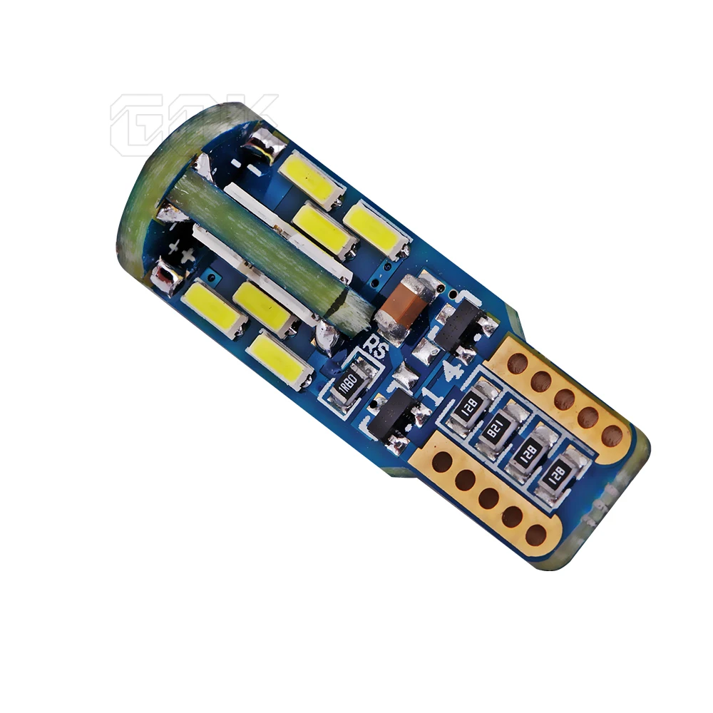 1pcs t10 led canbus T10 30led 4014 smd LED No OBC Error 194 168 W5W 30smd nonpolarity Interior Light Wedge bulb | Автомобили и