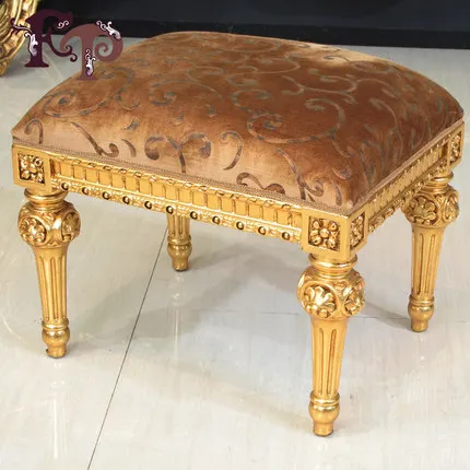 Подножие ног европейской роскоши мебель-массива деревянный каркас золочение