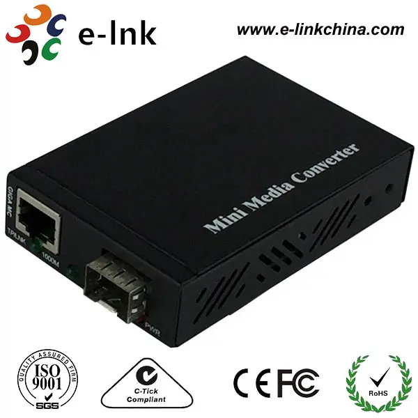 

Мини 10/100/1000base-tx до 1000BASE SFP Media конвертер