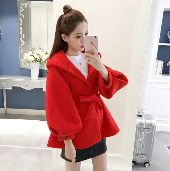 Женский Короткий плащ в английском стиле куртка и пальто с рукавами фонариками